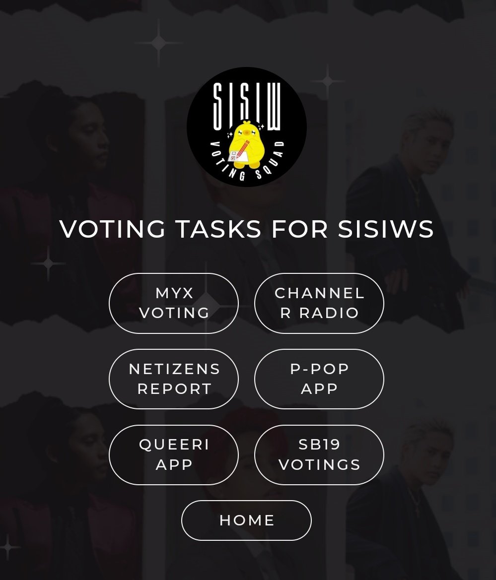 SisiwVoteSquad's tweet photo. Hello, Sisiws and A'tin!

Our carrd containing the voting links for FELIP &amp; SB19 is now updated. 😊

👉https://t.co/SCSSR8dpcj

#NETIZENSREPORT #FELIPSUSON for Most Handsome Man Alive #MHMA2024 #MHMA2024FELIPSUSON @thenreport

@felipsuperior 
#SB19_KEN #FELIP
@SB19Official #SB19 https://t.co/AQW20AdOMd