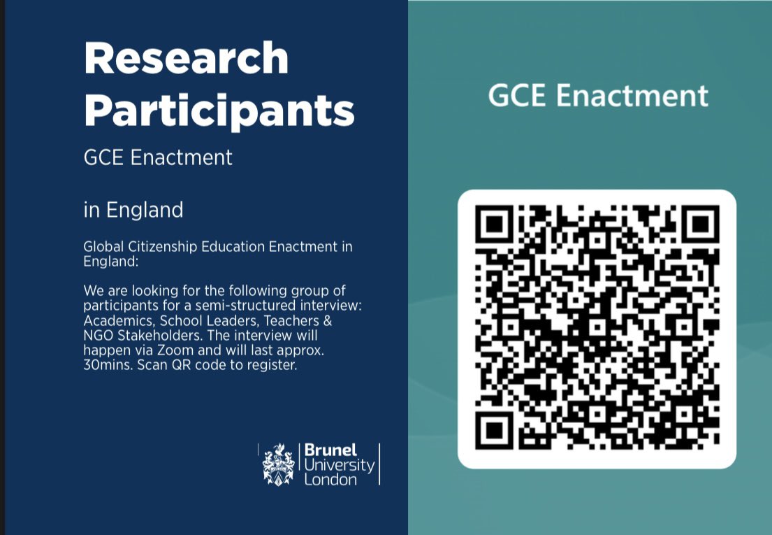 efthymiougs's tweet image. #research in the #enactment of #GCE in #England #ESD LOOKING for #participants - please circulate. Look forward to hearing from you! Together with my colleagues @KateHoskins10 PhilipGarner and  AmmalGillani @EducationBrunel @CBASS_Research @angelnetworknet