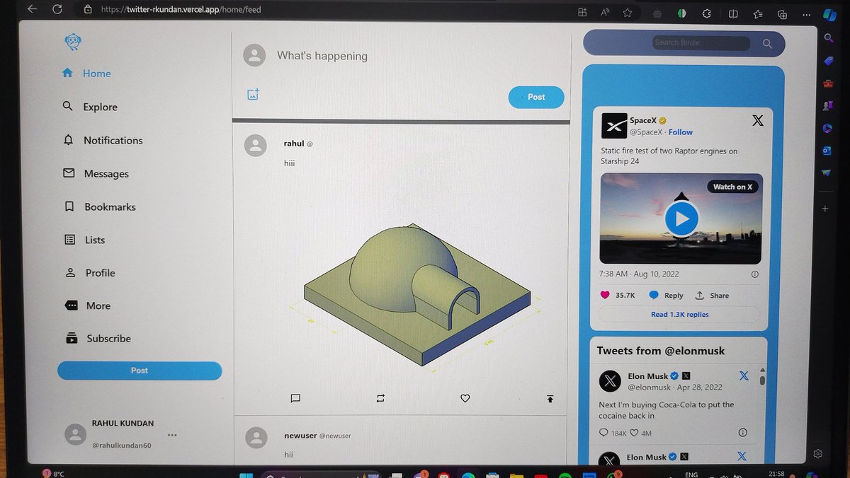 rox_getit's tweet image. Added functionalities to Twitter clone

1.handles login attempts (crypto.js)
2.added subscription component (Handles various test cases as per subscription plan)
3.introduced card component using stripe
#100daysofcodechallenge
#webdevelopment 
All developers let&apos;s connect