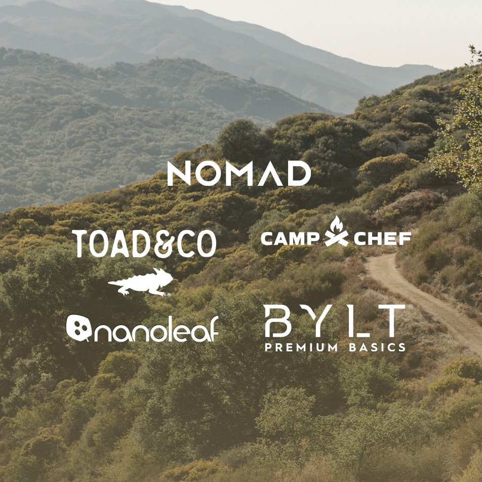 Spring's for Friends ☀️

We've teamed up with some of our favorite brands to get you exclusive deals.

Nomad, Nanoleaf, BYLT, CampChef, and Toad&Co are all participating, and all offering great deals.

Our deal is 20% off site wide 😁

Check below & see what everyone is offering!