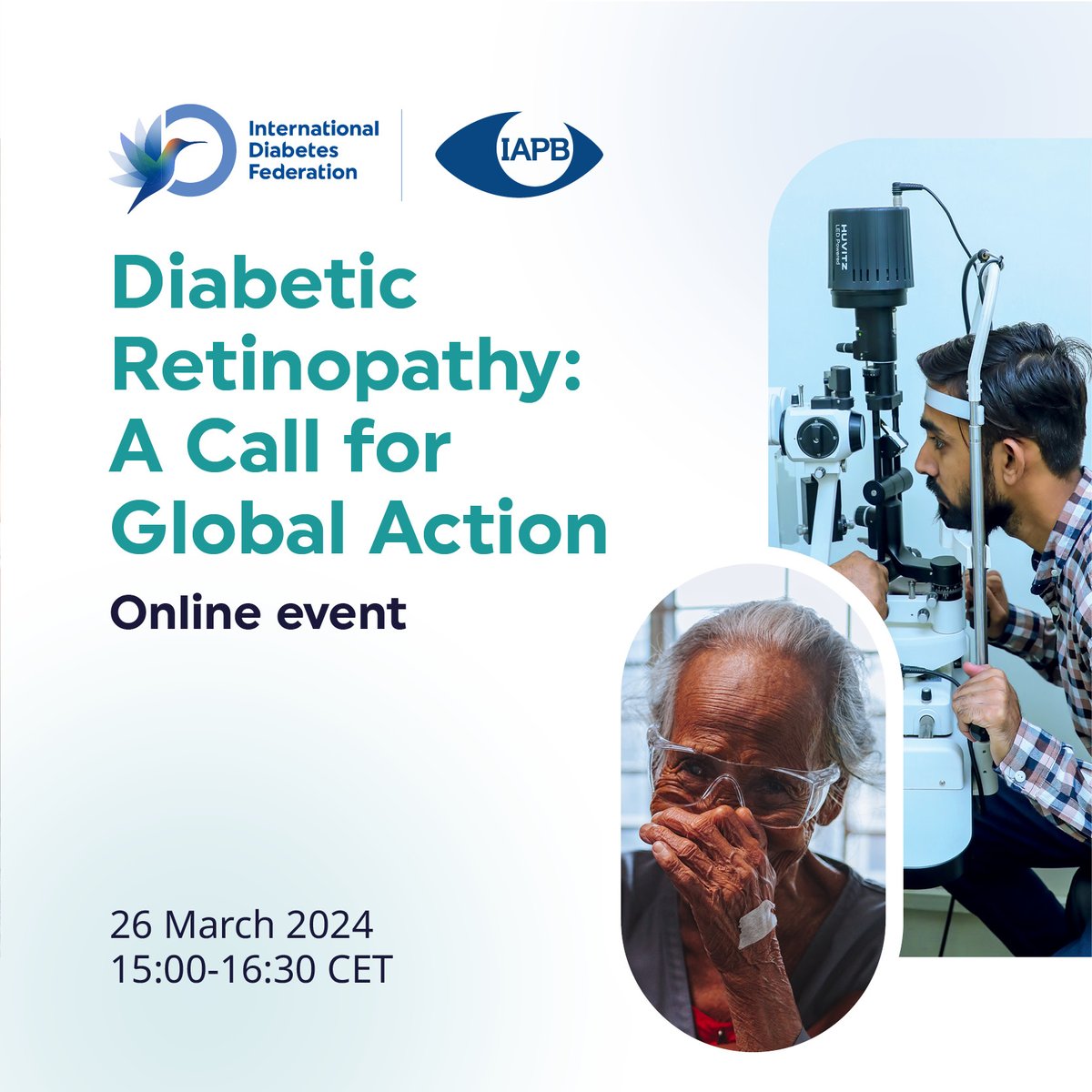 #Webinar - Join IDF and @IAPB1 on 26 March for an online event, exploring the economic, social and psychological impact diabetic retinopathy (DR) has on people with #diabetes. Register now: idf.org/events/webinar…