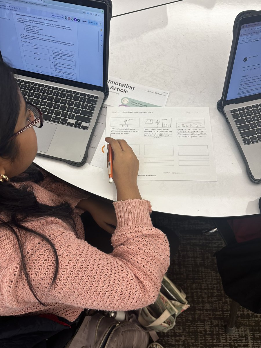 Honors Biology classes are in today working on their Human Impact Project. Today we started talking about presentation skills. Students did a self assessment, Nearpod, and storyboard for their video. <a href="/bvlibraries/">BV LibraryMedia</a>