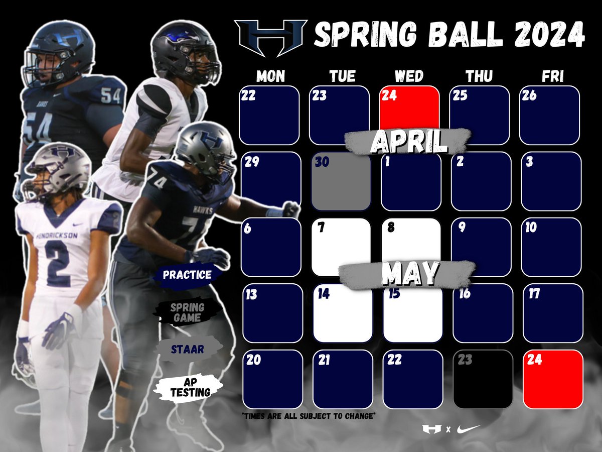 One month from today we start Spring Ball!!