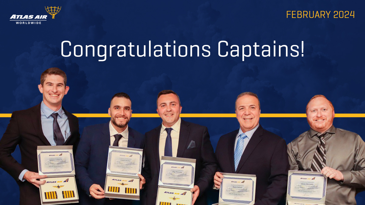 Check out #AtlasAir's newest class of captains! ✈️ 🙌 Congratulations to all on this well-deserved achievement! Are you ready to join the team where extraordinary rises? Apply here: careers.atlasairworldwide.com #PilotJobs #OneAtlas