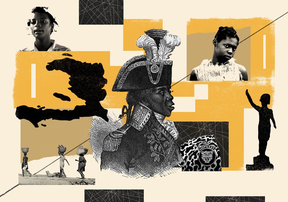 for @HammerandHope my essay “VISIONS OF LIBERATION IN HAITIAN CINEMA” tracing the memory of the 1804 revolution through to the Duvalier regimes on film, as an ongoing struggle for cultural sovereignty & an unfinished rebellion hammerandhope.org/article/haitia… artwork by mark harris