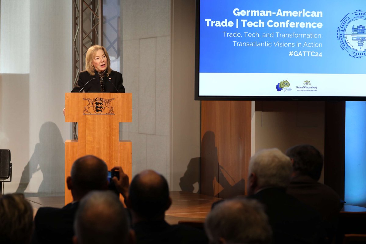 Now is the time for the United States and Europe to focus not only on our shared challenges but also on the opportunities that technology and trade can create. Today I had the honor to kick off the @AspenGermany 2024 German-American Trade and Tech Conference. #GATTC24