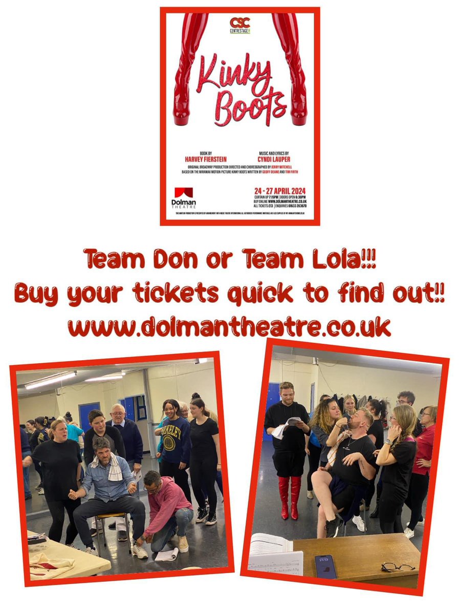 CentreStageCym1's tweet photo. Who will win Don or Lola? Get your tickets to find out 👠https://t.co/bth7WEOari  @DolmanTheatre @EntsSouthWales @southwalesargus https://t.co/RKOVaztxpY