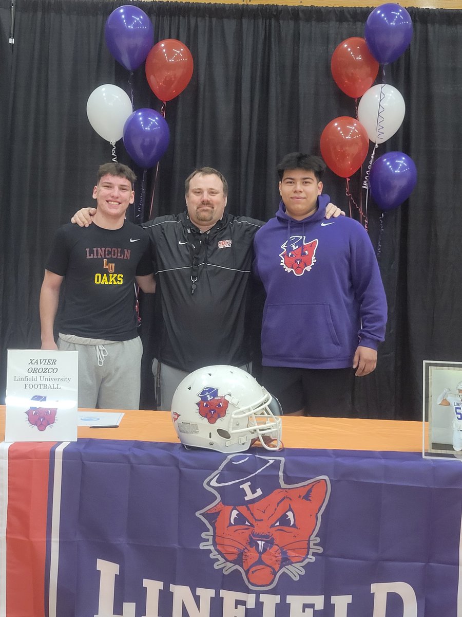 Proud of these young men for continuing  their academic and athletic careers!