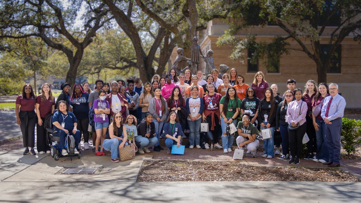 Brazos Valley Teach welcomed high school students from Brenham, Bryan, Caldwell and Hearne ISDs to learn about our School's programs for aspiring educators and coaches. 

Learn more about our BVTeach program by visiting tx.ag/BVTeach 

#TAMU #SEHD #TxEd #Education