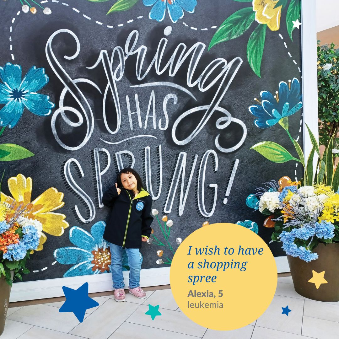 Happy first day of spring from wish kid Alexia! 🌷 To help grant more joy-filled wishes for kids like Alexia, visit wish.org 🌟 @MakeAWish @mawtxla