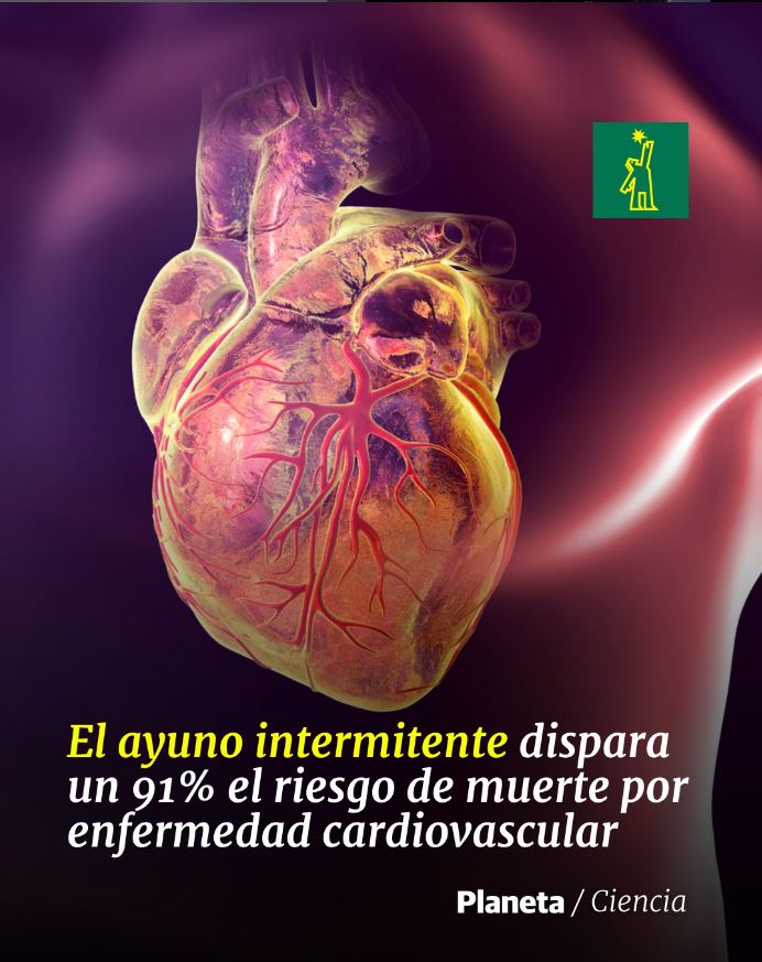 🔬 |#CienciaDL| El ayuno intermitente dispara un 91% el riesgo de muerte por enfermedad cardiovascular 

🔗 buff.ly/43lhFaN

#DiarioLibre #AyunoIntermitente #EnfermedadCardiovascular