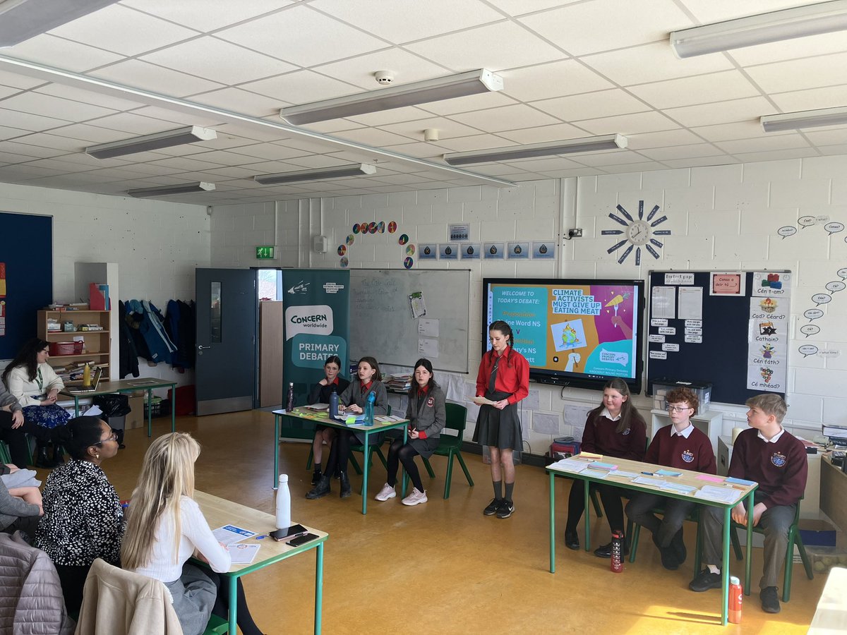 A huge congratulations to our debating team who won the first round of their All Ireland competition this morning. 👏👏👏👏 @Concern @StMarysBall