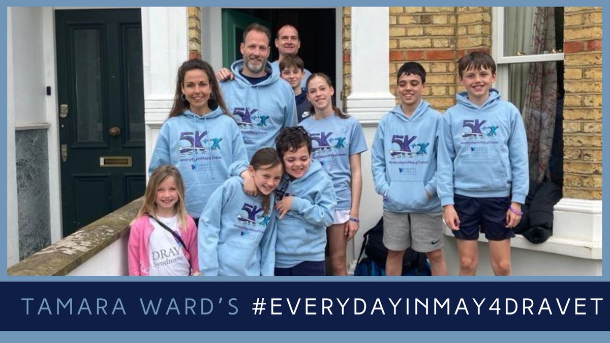 200 amazing adults and children are already registered to complete 5km or 2km #EveryDayinMay4Dravet this year in Tats Ward's phenomenal challenge... Can you join them? Register for FREE at dravet.org.uk/events/every-d… #DravetSyndrome #DravetAwareness