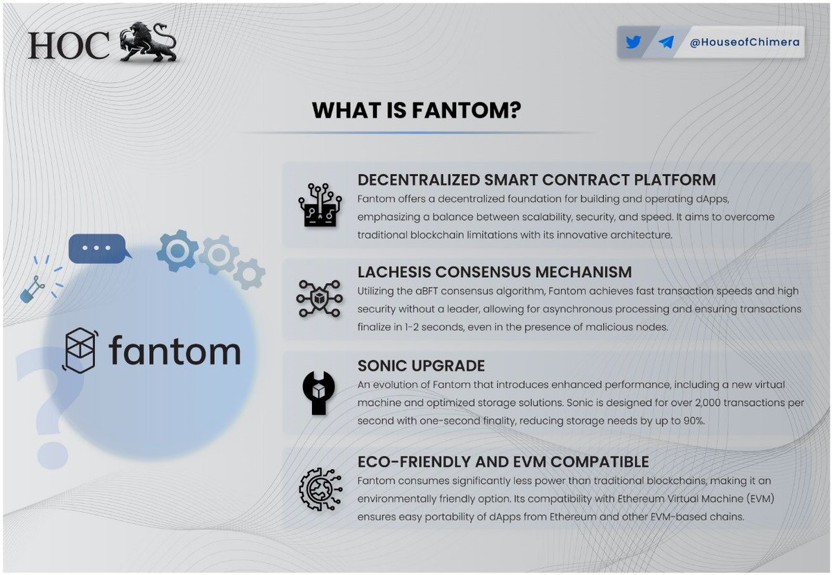 What is @FantomFDN? 🔹Fantom offers a decentralized foundation for building and operating dApps, emphasizing a balance between scalability, security, and speed. 🔸It aims to overcome traditional blockchain limitations with its innovative architecture. $FTM