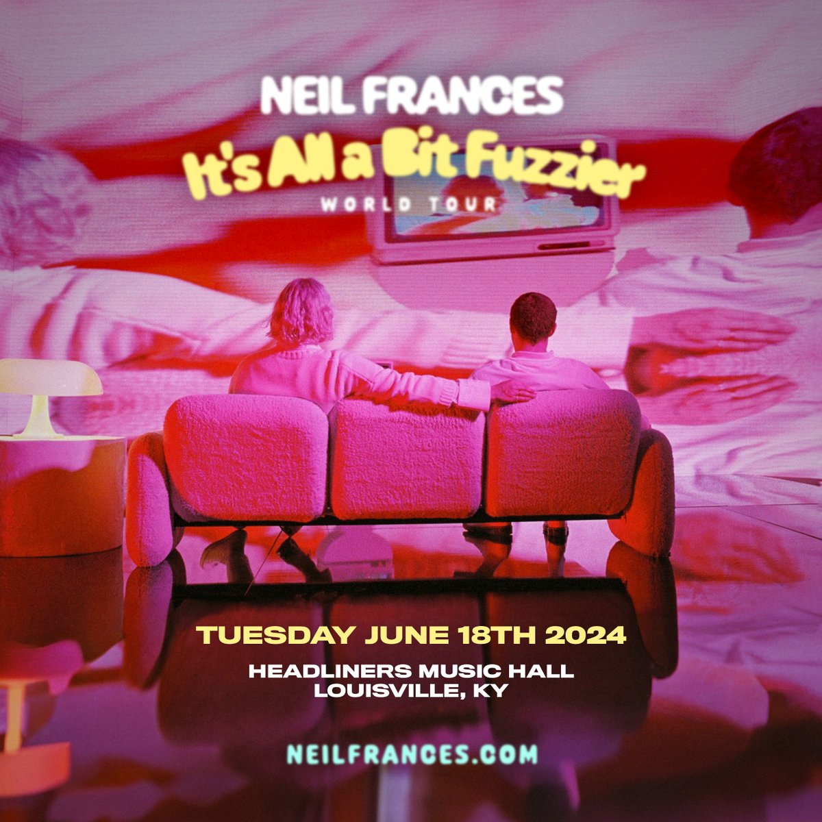 Just announced:✨@Neil_Frances_ brings the 'It's All a Bit Fuzzier' World Tour to Headliners 6/18! 👀🧞‍♀️✨ Keep your eyes peeled for our local presale - tickets go public Friday 3/22 👀🎫✨bit.ly/fuzzierHDL24