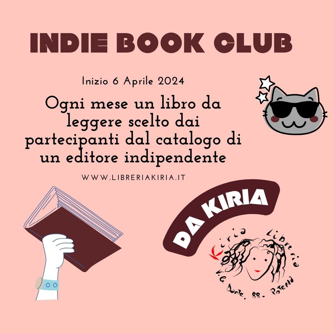 📚Rilancia la tua passione per la lettura! 📍Sabato 6 aprile a Potenza parte un nuovo gruppo di lettura indipendente alla Libreria Kiria! Iscriviti all'Indie Book Club: 09711800803 (anche WhatsApp). Ti aspettiamo con @Giuditta_legge da Kiria in viale Dante, 88. @CasaLettori