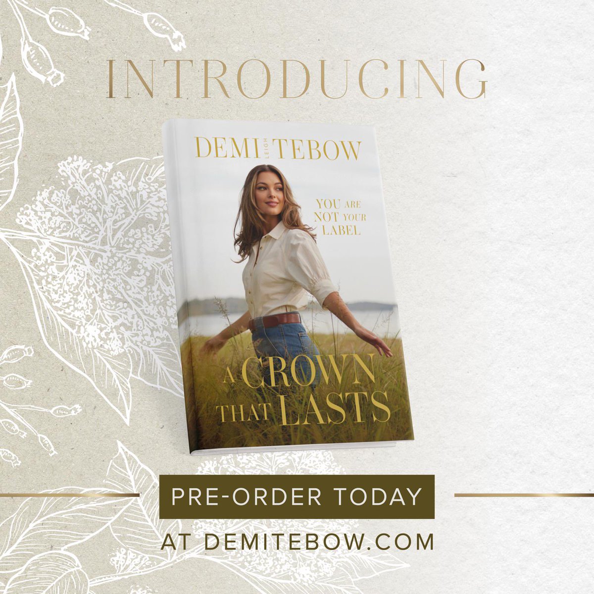 I’m so excited to announce my first book, A Crown that Lasts: You Are Not Your Label. #ACrownThatLasts is available for pre-order TODAY (yup you heard that right). You can pre-order on my website, demitebow.com