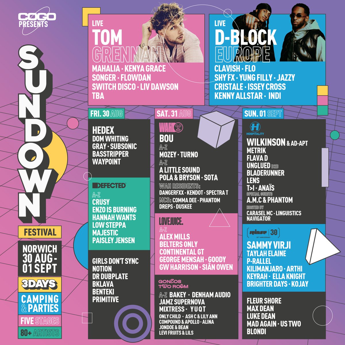 Norwich let’s go! Catch me headlining @sundownuk, August 30th - September 1st ✌️ Tickets are on sale now! 🎟️ sundownfestival.co.uk