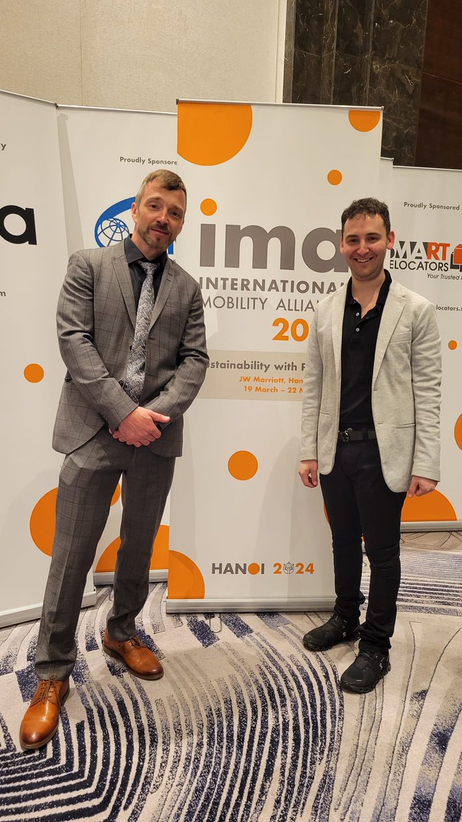 James and Jordan representing  Orbit International Moving at the International Mobility Alliance conference in Hanoi, Vietnam. Looking forward to meeting old friends and new friends! #IMA2024 #sustainabilitywithpurpose #experiencesunfiltered #nobodydoesitbetter