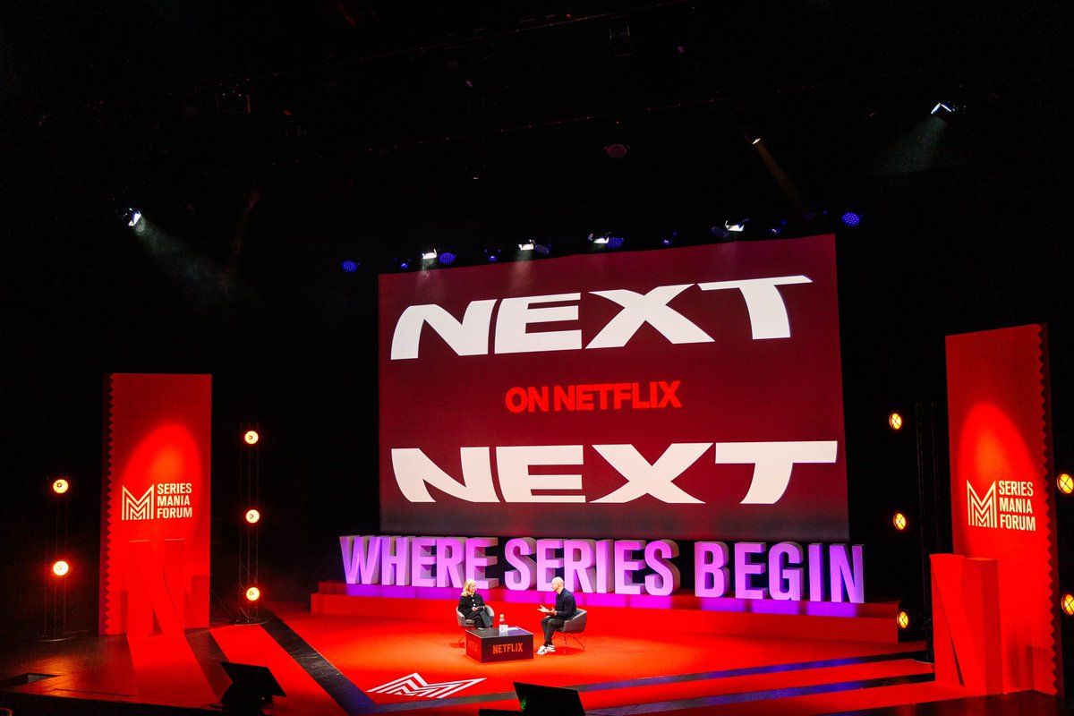 What an honor to have Larry Tanz to present “Next On Netflix” today with exclusive sneak peeks of European series to come soon on our screens… BUT NO SPOILERS 🤐 #SeriesManiaForum