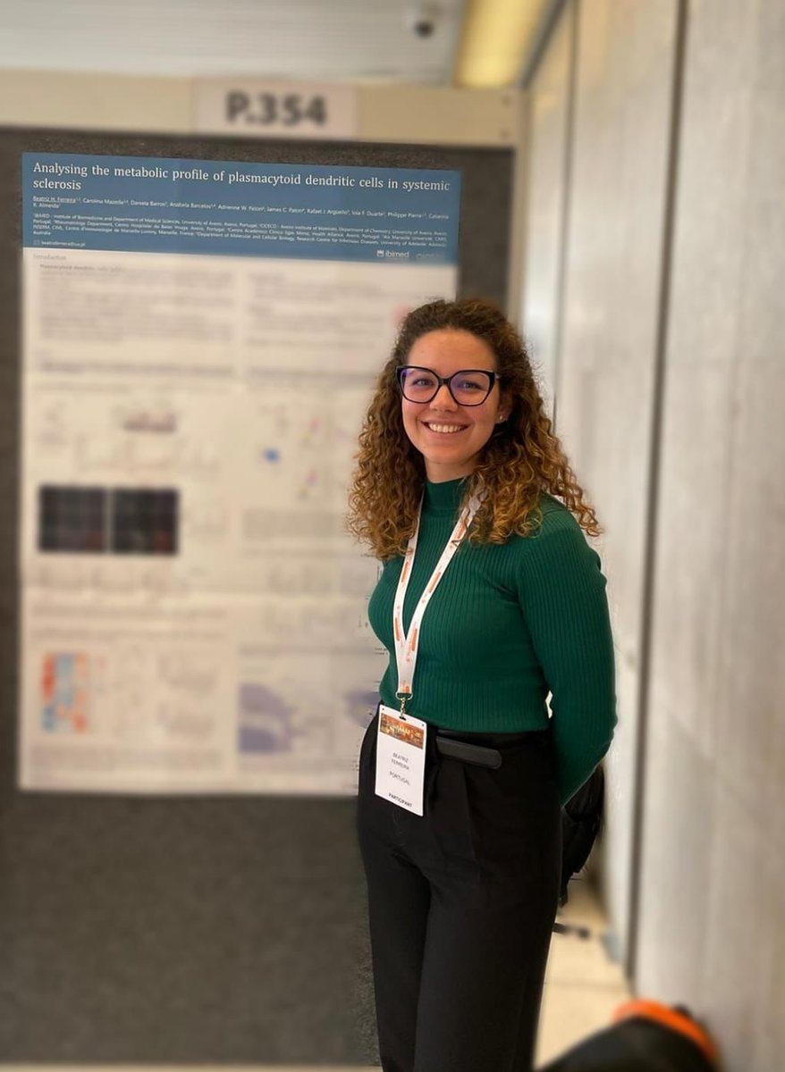 Catarina R Almeida (@catralmeida) on Twitter photo Our team was very well represented by <a href="/BeatrizHFe/">Beatriz H. Ferreira</a>, who showcased her work at the 8th Systemic Sclerosis World Congress
#SclerodermaResearch #SScWorldCongress Our team was very well represented by <a href="/BeatrizHFe/">Beatriz H. Ferreira</a>, who showcased her work at the 8th Systemic Sclerosis World Congress
#SclerodermaResearch #SScWorldCongress
