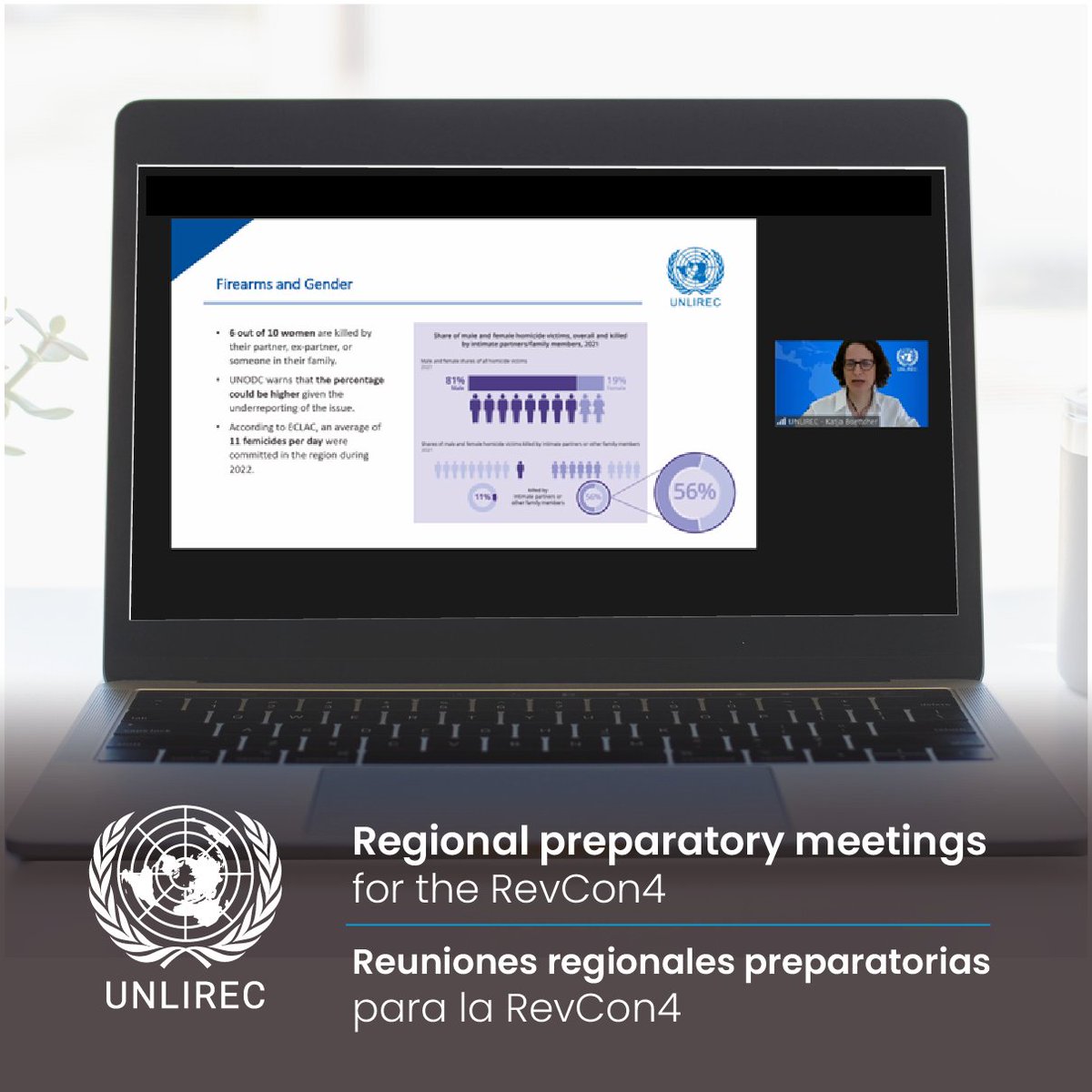 At regional preparatory meetings for #RevCon4 Latin American and Caribbean States discuss women's participation in firearms control.
 
➡️unlirec.org/en/publicacion…