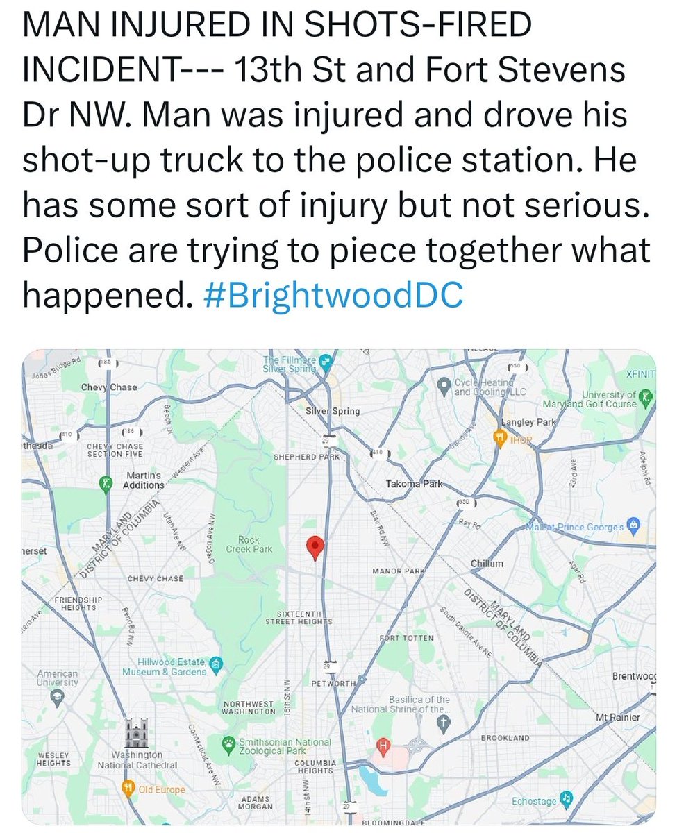 alanhenney's tweet image. This was the crash that happened while police investigated the shot-up truck at 13th St and Fort Stevens Dr NW. #BrightwoodDC #DCCrime