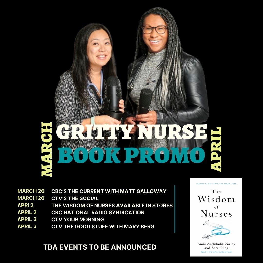 Book Tour/Promo Coming to a National Show near you! Please tune in as we discuss our new book #TheWisdomOfNurses... Amie might have a baby in between...but we shall see! Exciting times! #newbook #newauthor #newbaby #newadventures #nursing @harpercollinsca @AmieVarley @saramfung