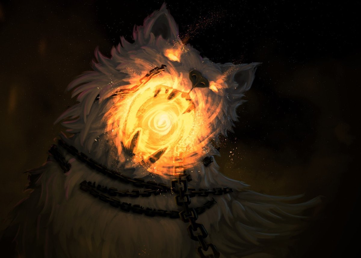 JulePenrose's tweet image. How do I get my dog to stop consuming the sun?

#TrainingTips, #TwilightoftheGods