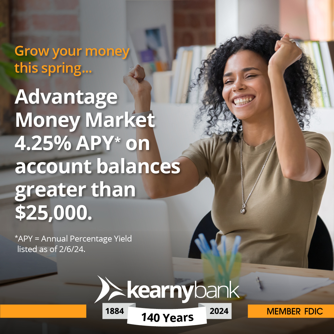 Let your money work harder for you! Our Advantage Money Market enables your money to grow at an incredible 4.25% APY*! Enjoy low minimum balances, open your account with just $25,000 (new money only) & earn higher interest with a daily balance over $25,000.bit.ly/3q1iUwz