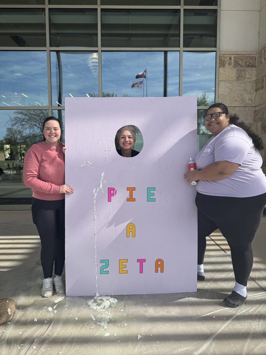 Pie in the face for good cause! Go zeta!