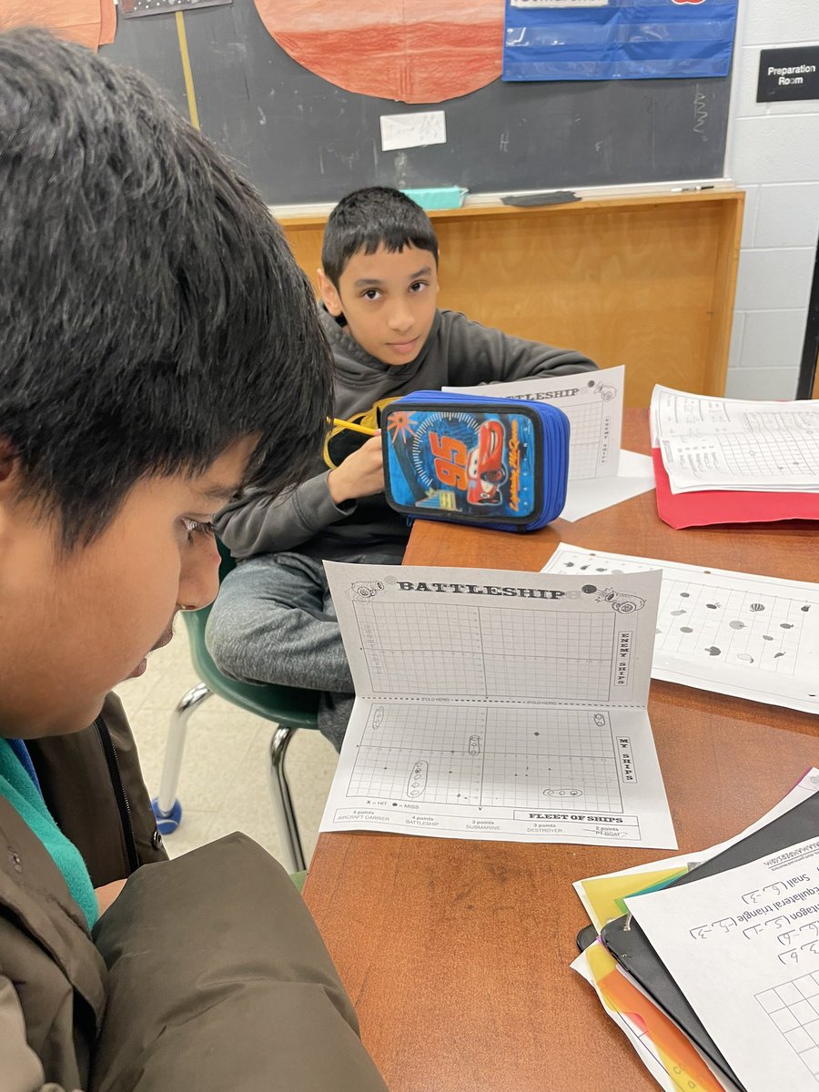 Mrs_Chae_Art's tweet photo. Sometimes we play games! #battleship #cartesianplane #orderedpairs #mathclassroom @CamillaRoad https://t.co/9ebKTI3joe