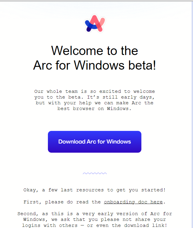 I finally got into the beta! Never been excited about a browser, but Arc is something different.🫡
<a href="/arcinternet/">Arc</a> <a href="/browsercompany/">The Browser Company</a>