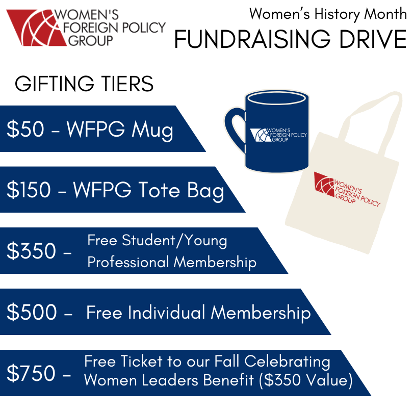 Good news! We’ve decided to extend our International Women’s Day fundraising drive to last throughout the month of March in honor of Women’s History Month. As a special thank you to all who choose to donate, we will be offering exclusive WFPG merchandise for a limited time only.…
