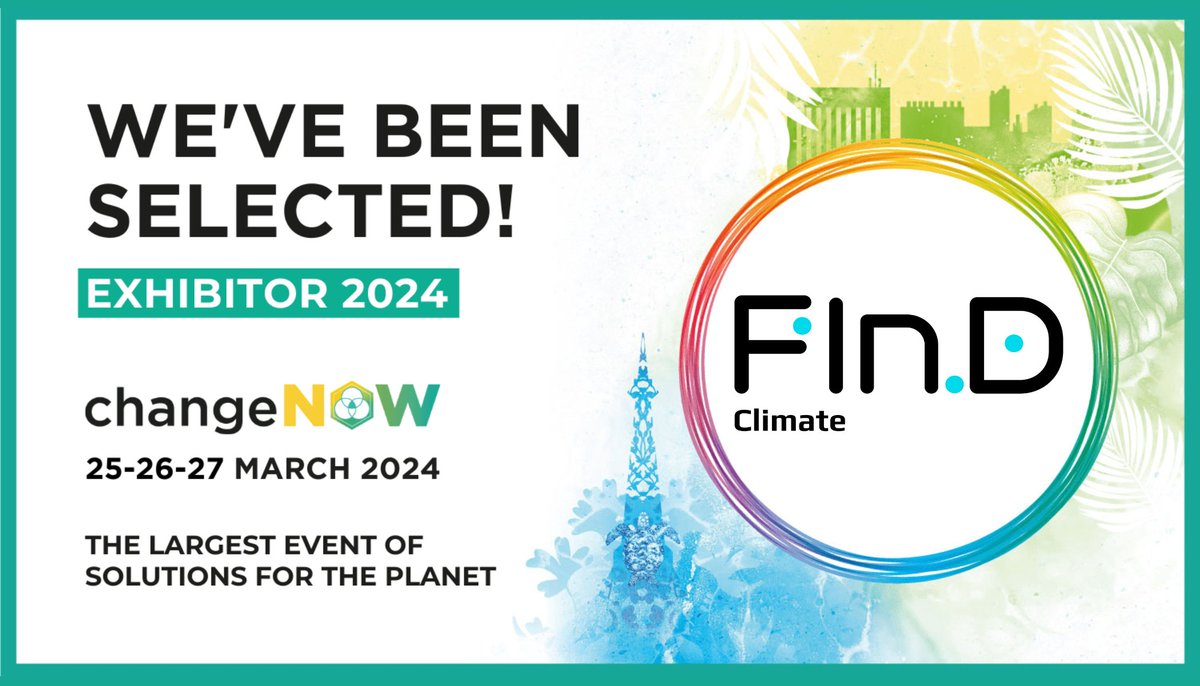 🌍 FIND Climate participe à #ChangeNOW2024 !
🗓️ 25-27 mars 2024
📍 Paris, Grand Palais Ephémère
🚩 Stand : coin Accelerate
Rejoignez-nous pour découvrir les solutions les plus innovantes et rencontrer des experts passionnants ! #FINDClimate #CallForSolutions #Innovations #Climate