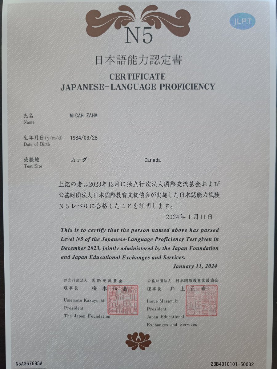It's been a long and rewarding road studying this language. And I can now officially say that I know 'some' basic Japanese.