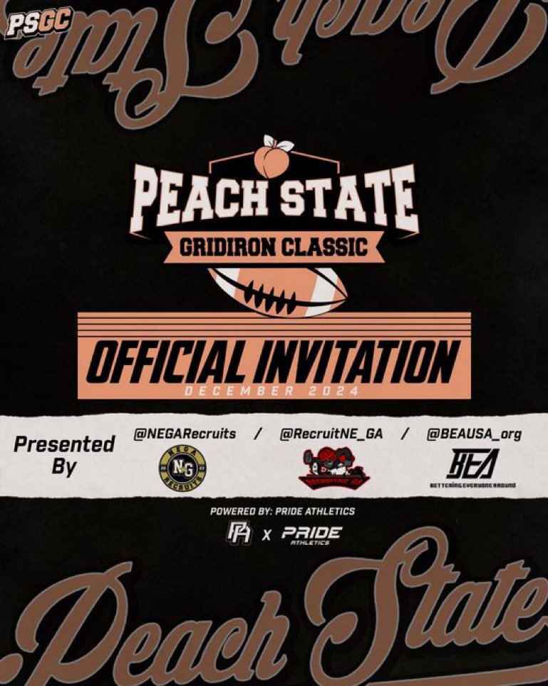 Thank @PeachStateGC for the opportunity to compete with the best of the best, can’t wait!