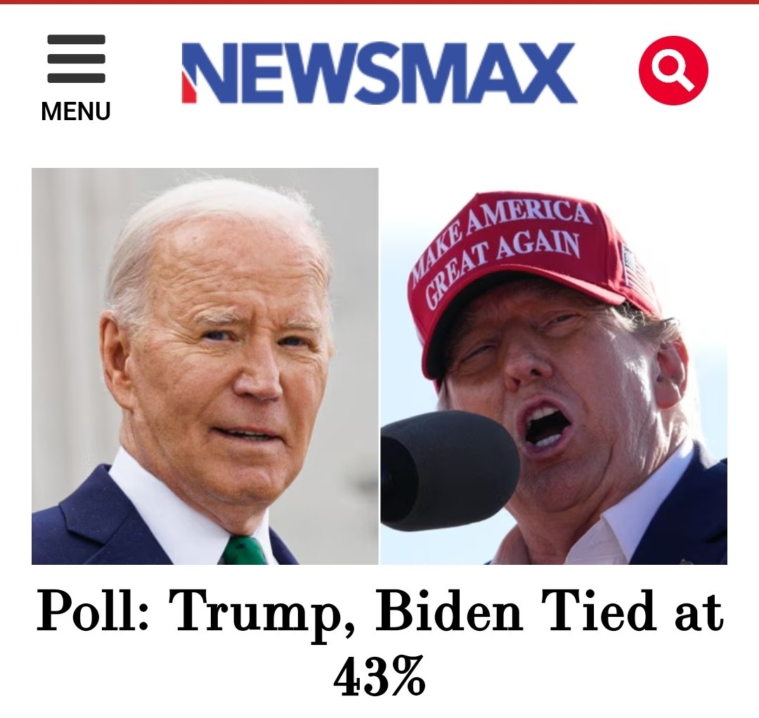 Yeah, sure, but are they really tied? 👀 Something tells me this is BS. newsmax.com/newsfront/dona…