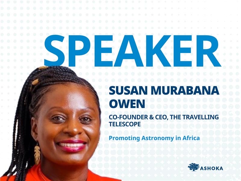 Delighted to host @smurabana at the #AshokaFellows induction dinner! Should be memorable evening with celebrating the new Fellows in East Africa. Susan identifies as a social entrepreneur through her work with Traveling Telescope. She is also the President of the Rotary Club Nrb