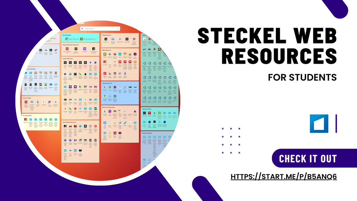 Discover a treasure trove of educational resources shared by Steckel Elementary School! 🌐📚 Explore engaging puzzle games, keyboard activities, extensive library materials, and more. #EducationalResources #StudentEngagement #SteckelElementary start.me/p/b5ANq6/steck…