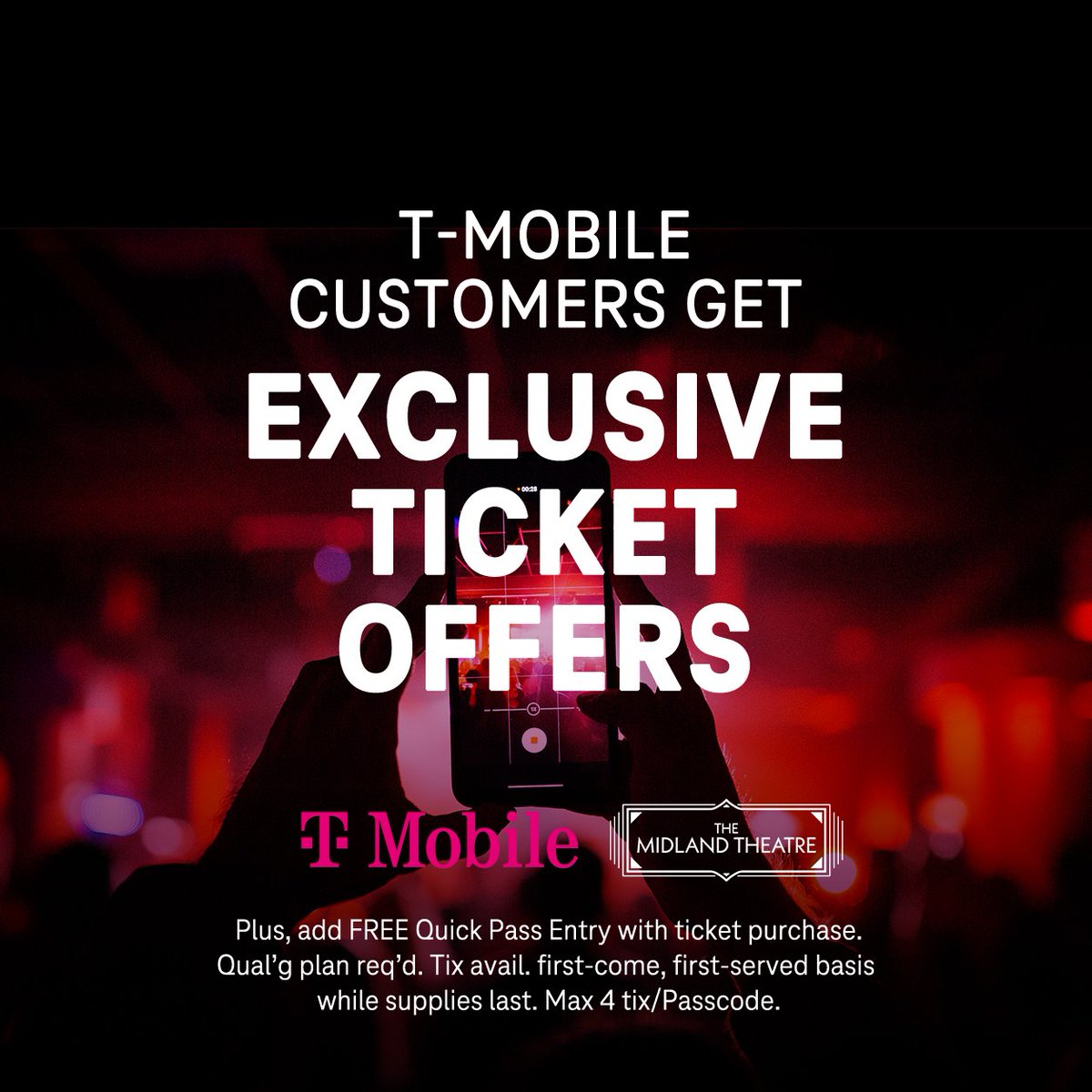 Get exclusive ticket offers when you’re a @tmobile customer 🤘 Click link in bio for more info!