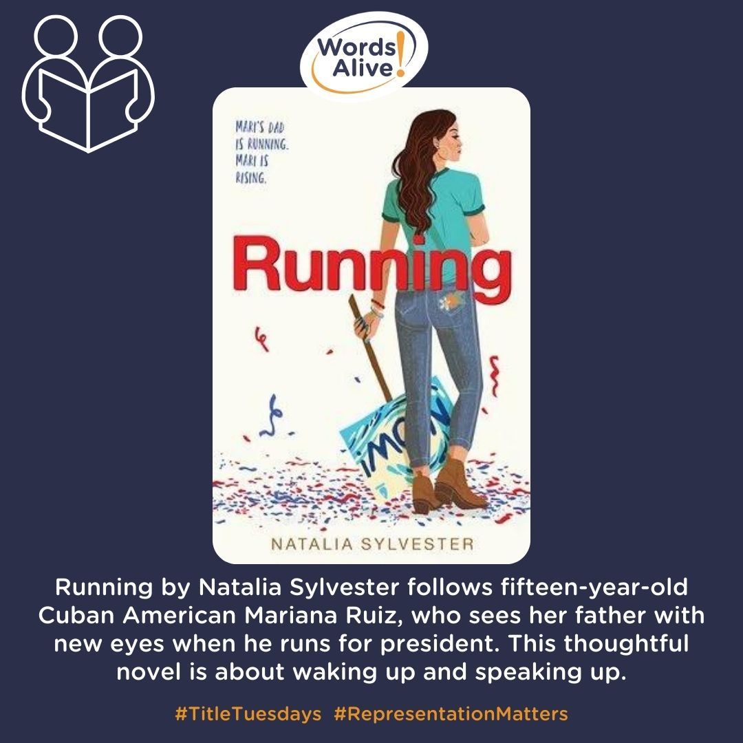 On this #TitleTuesday, we want to highlight Running by Natalia Sylvester from our Treat Yo Shelf #booklist! Follow fifteen-year-old Cuban American Mariana, who sees her father with new eyes when he runs for president. Learn more or buy your own copy at: buff.ly/3TFJabW