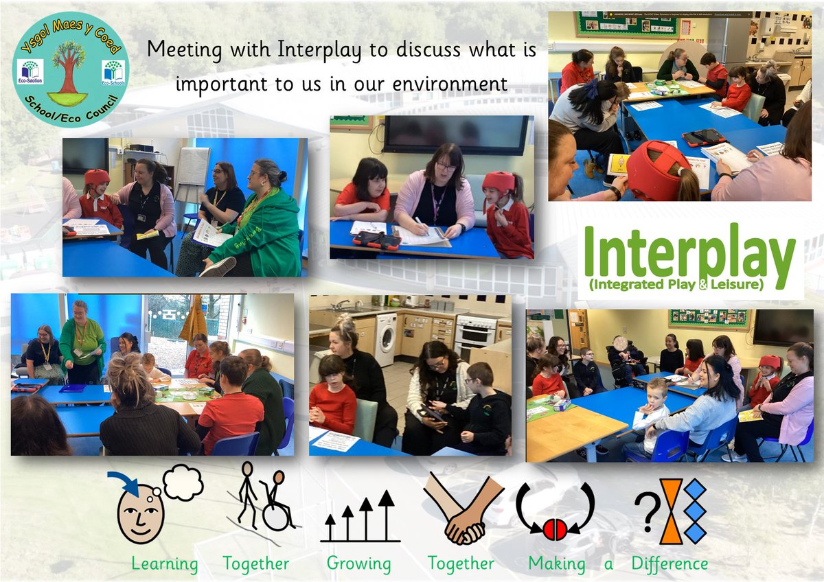 @ysgolmaesycoed School Council members met with staff from Interplay to discuss what's important to us in a range of settings and some concerns were raised about availability of activities for children with ALN. Looking forward to the feedback. #GrowingTogether #LearningTogether