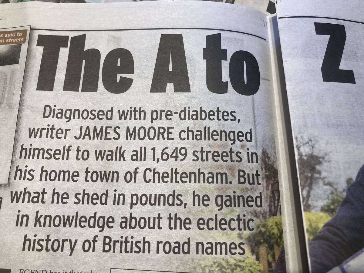 Still time to check out my feature on street names in today’s Daily Express.