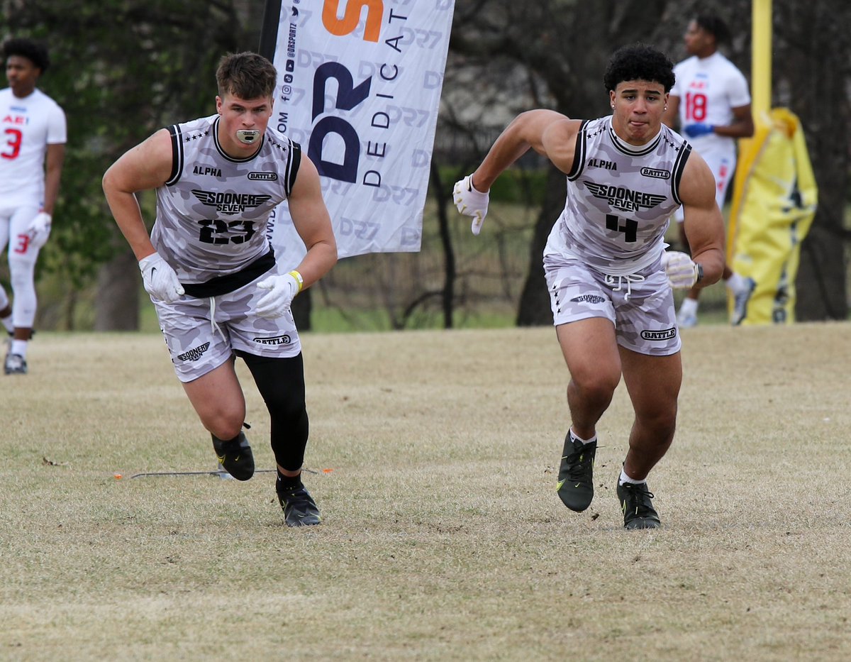 This duo of 2025 TE’s would be hard to stop! Both are four-star & Rivals250 talents. #Sooners hard after both @nateroberts2025 & @dasaahn. They visited #OU last week & should be back for OU spring game. Both also are considering some elite schools like #GoDucks & #Buckeyes.