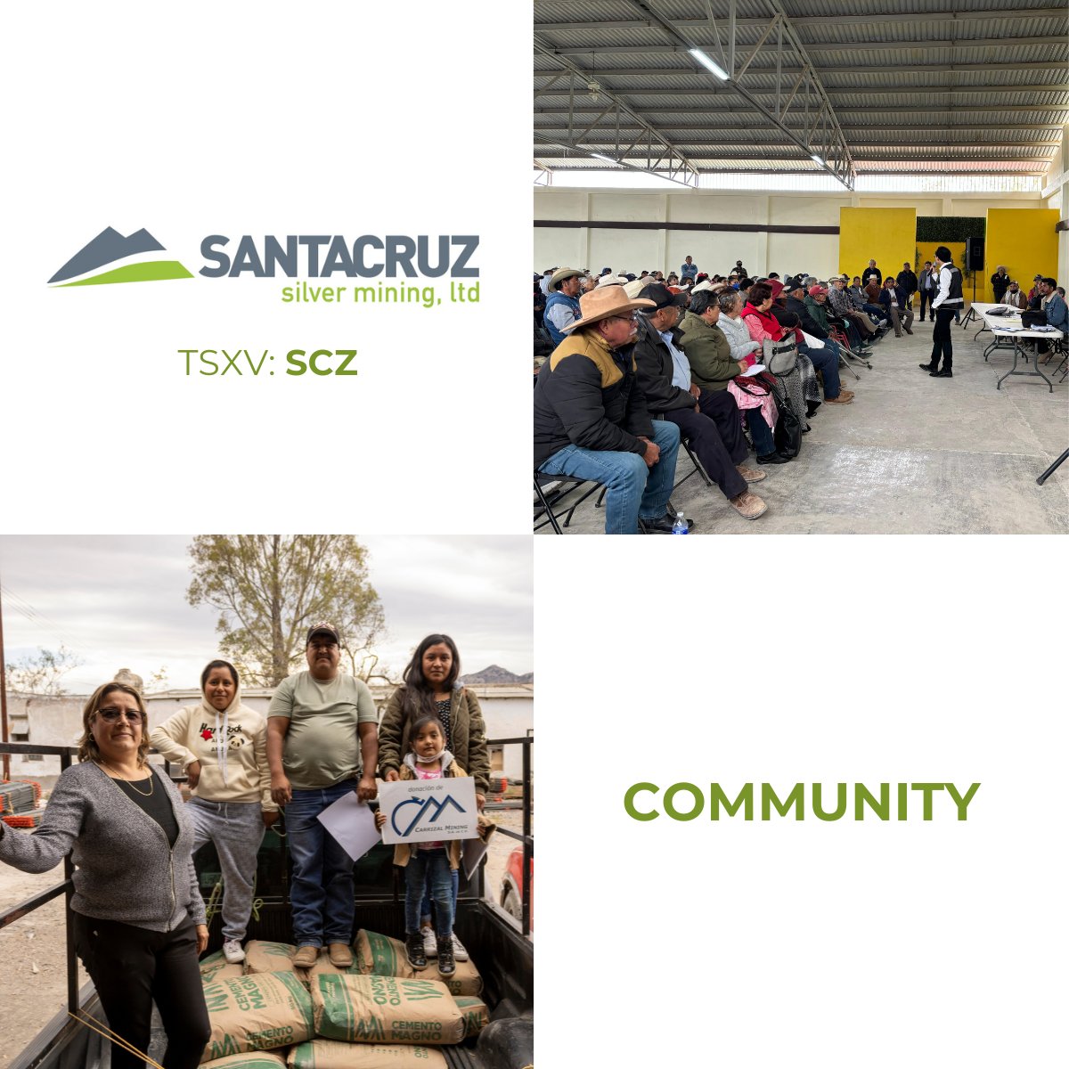 How does Santacruz contribute to social responsibility at our Zimapán Mine? • Maintaining direct relationships with the 14 communities close to our operations – we visit them regularly to listen to their concerns • Implementing programs focused on community health •…