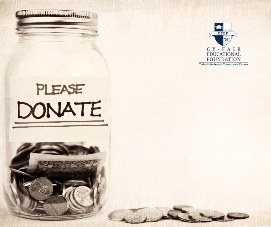 Contribute, support, give, and donate! We consistently search for donations, and every bit, big or small, is sincerely valued. Your generosity makes a significant impact! #CFISD #education #scholarships thecfef.org