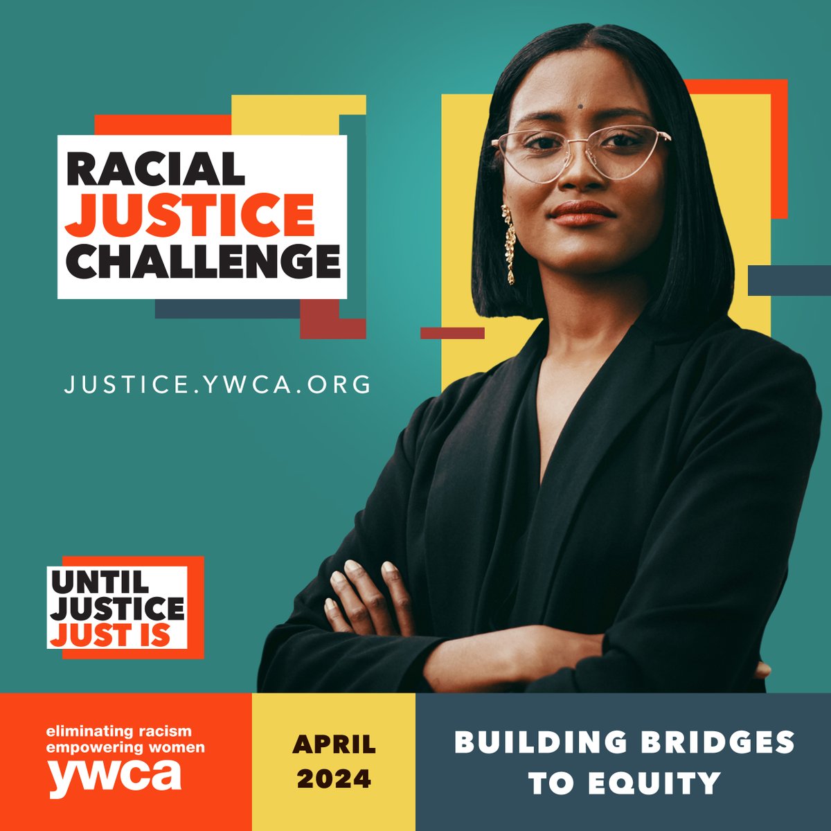 Together, we can #EliminateRacism. Take the #YWCARacialJusticeChallenge — starting in just under 2️⃣ weeks — to learn the skills needed to address systemic racism in your community: bit.ly/3IdPH79 #UntilJusticeJustIs #UJJI