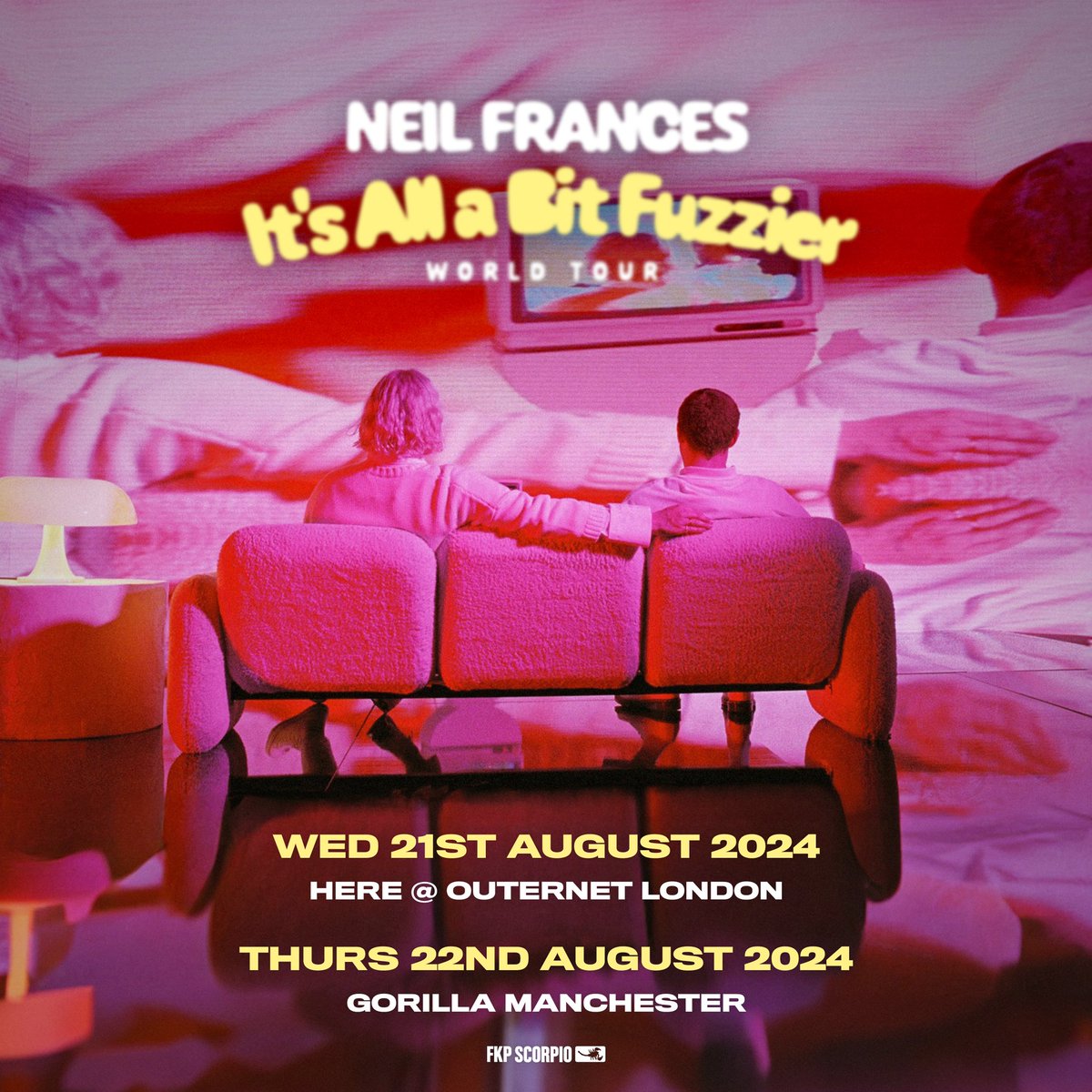 LA duo @Neil_Frances_ are coming to the UK for the first time ever! They’ll be bringing their latest album ‘It’s All a Bit Fuzzy’ to London & Manchester this August. Tickets on sale Friday 10am