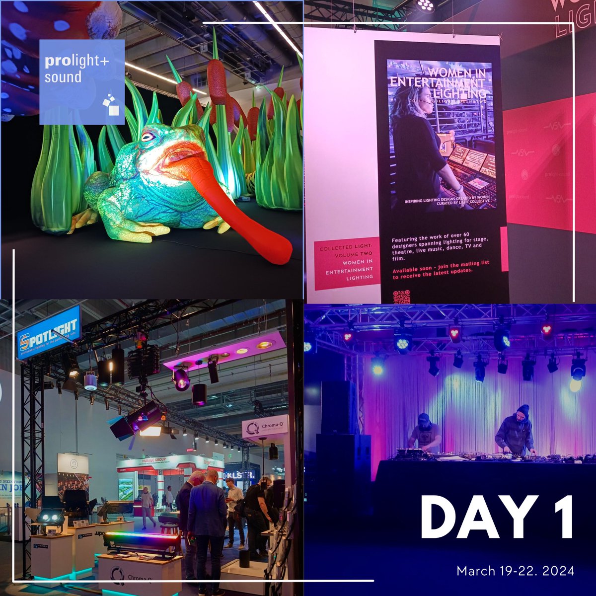 Luci spente sulla prima giornata di Prolight + Sound  un’esplosione di innovazione e passione! Non vediamo l’ora di vedere cosa ci aspetta domani. ✨🎶 #prolightandsound #messefrankfurt #lighting #sound #pls #messe